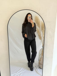 Blouse à pois noir - Opia