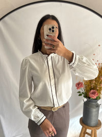 Blouse brodée blanc - Céleste