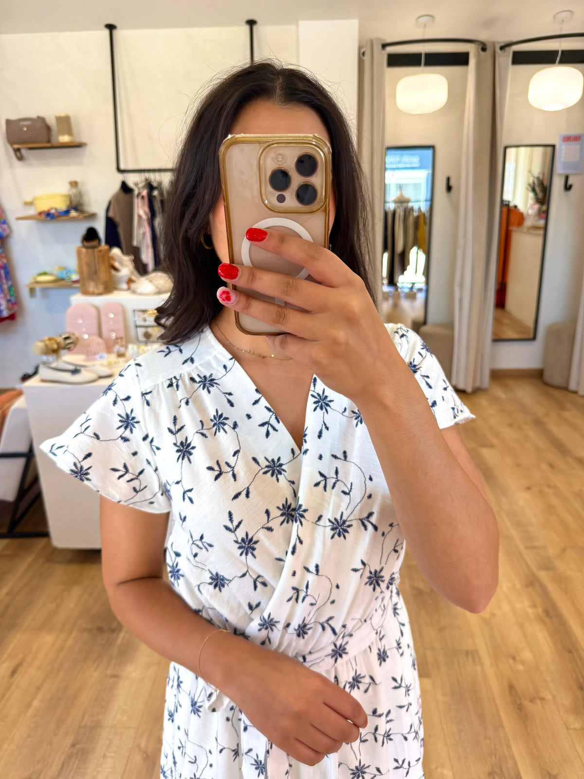 Robe longue bleu - Emilia