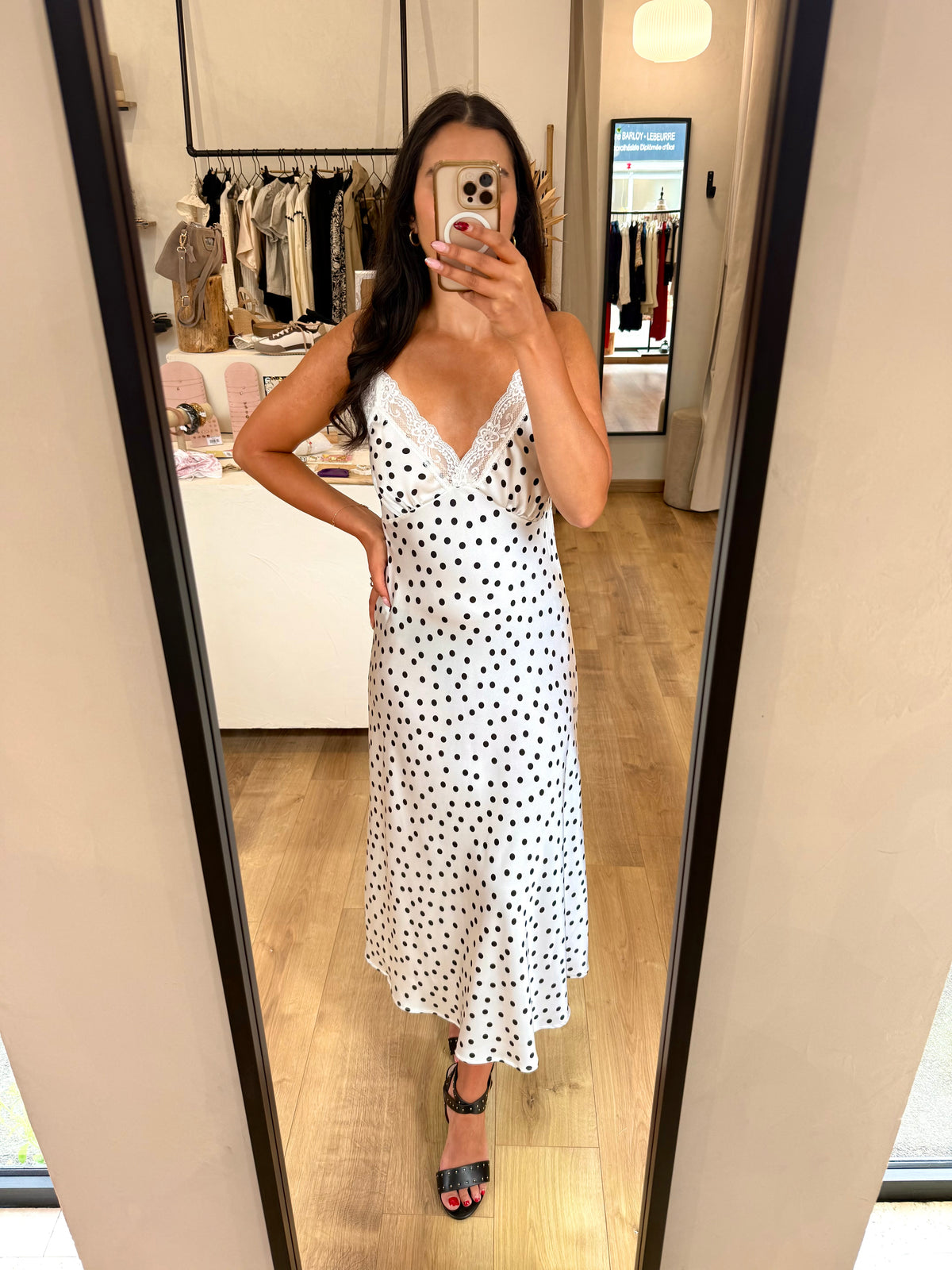 Robe longue pois - Clara