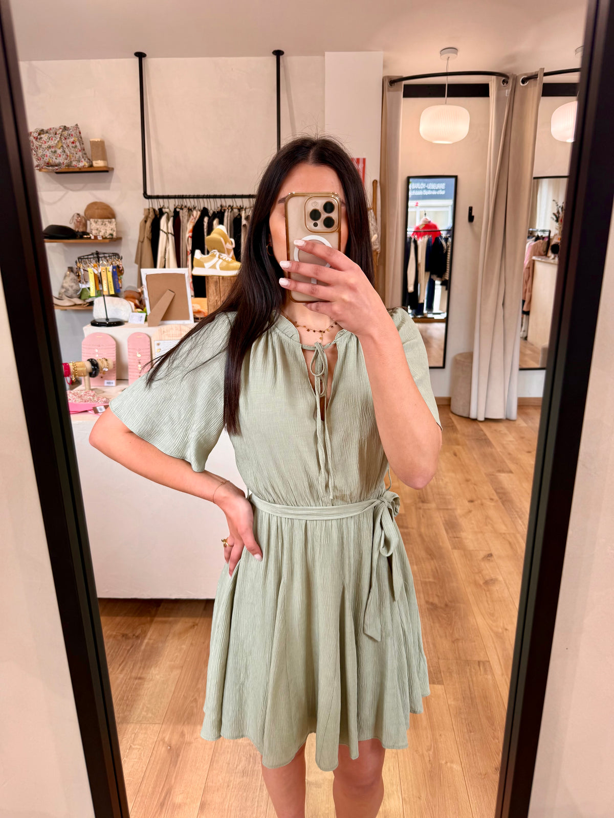Robe courte vert - Giulia
