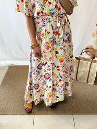 Robe longue motifs - Alida