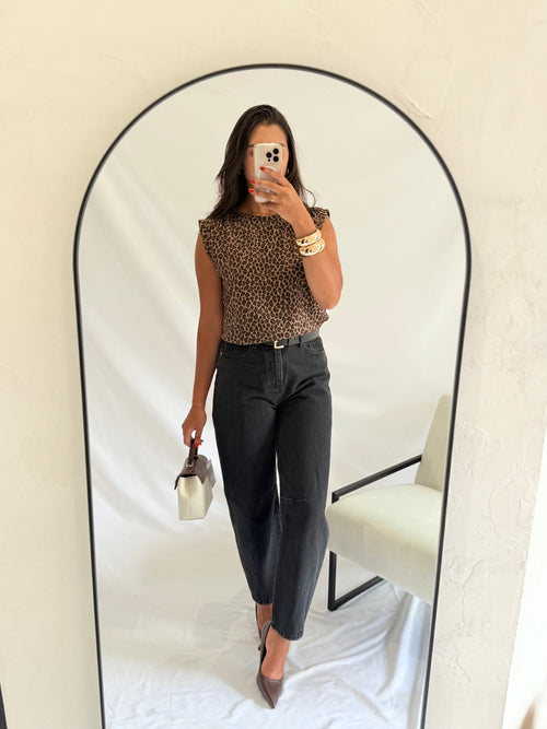 Jean ballon gris - Brandy