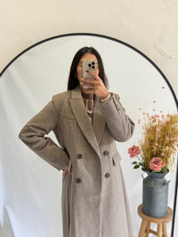 Manteau long taupe - Polio