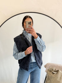 Chemise rayure bleu - Aby