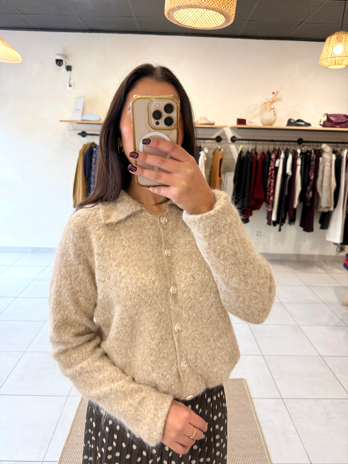 Gilet taupe - Manon