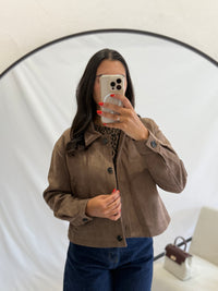 Veste courte suédine - Brown