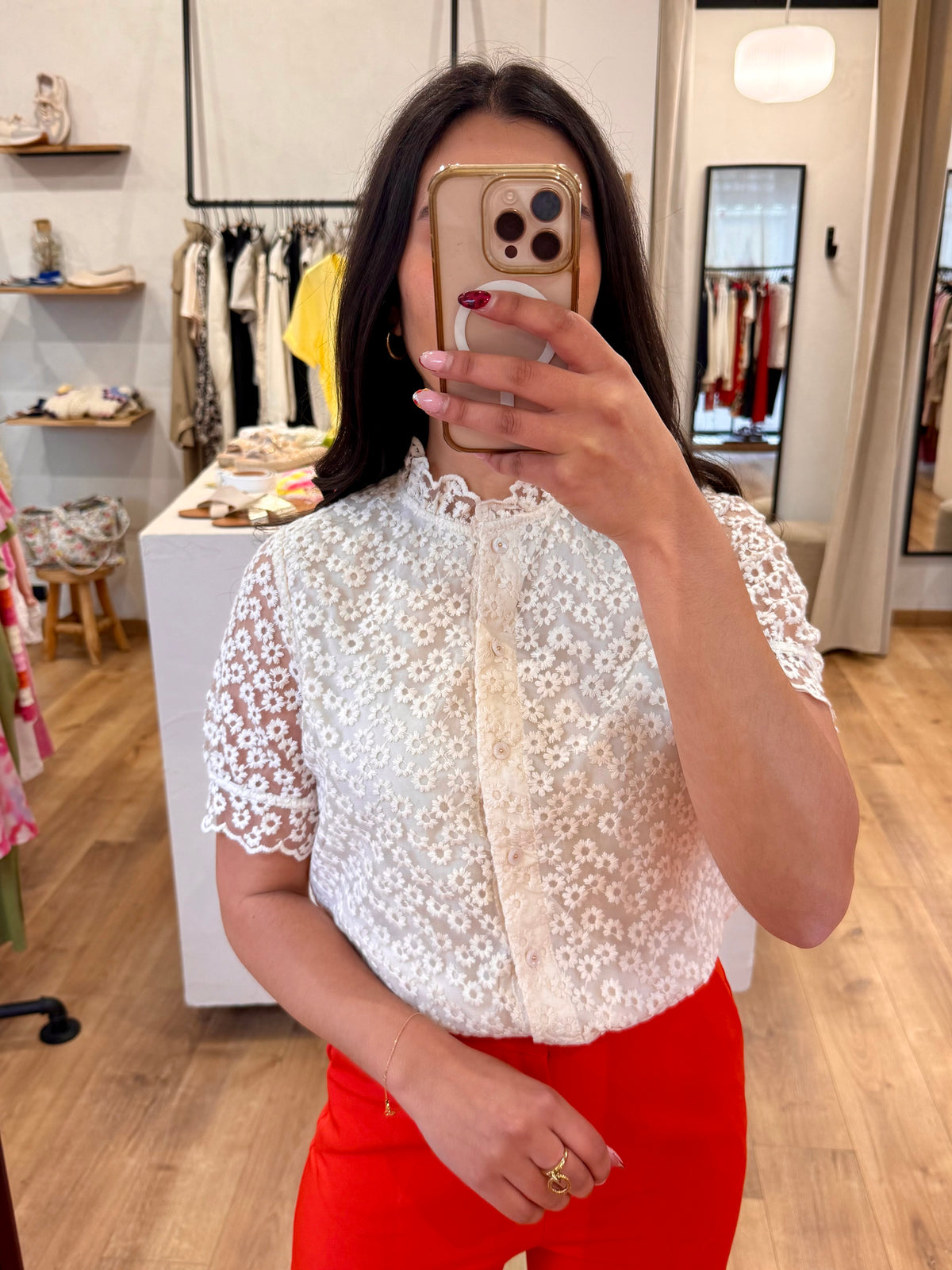 Blouse beige - Tom
