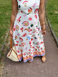 Robe longue motifs - Emile