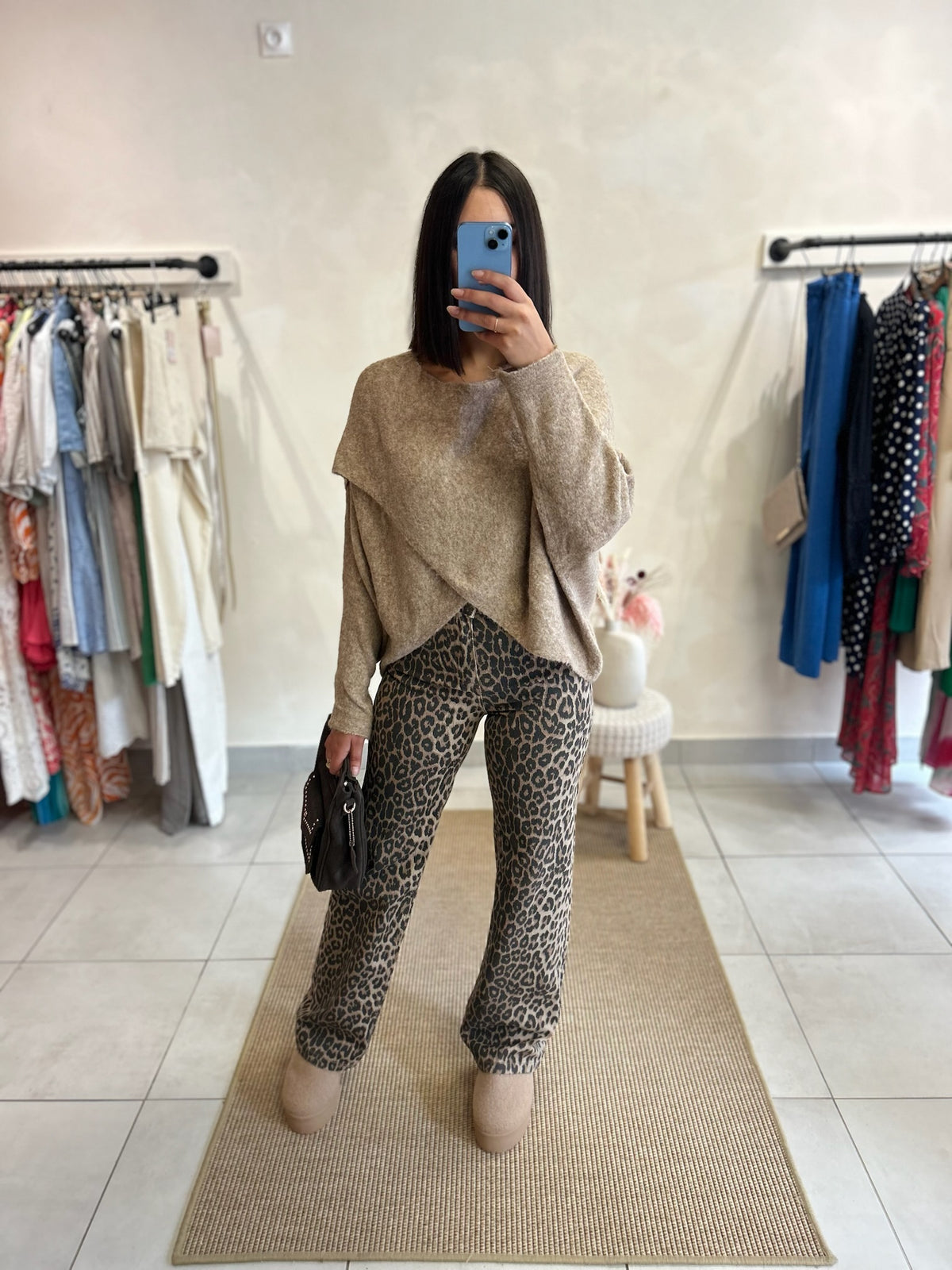 Pull Taupe - Eloana