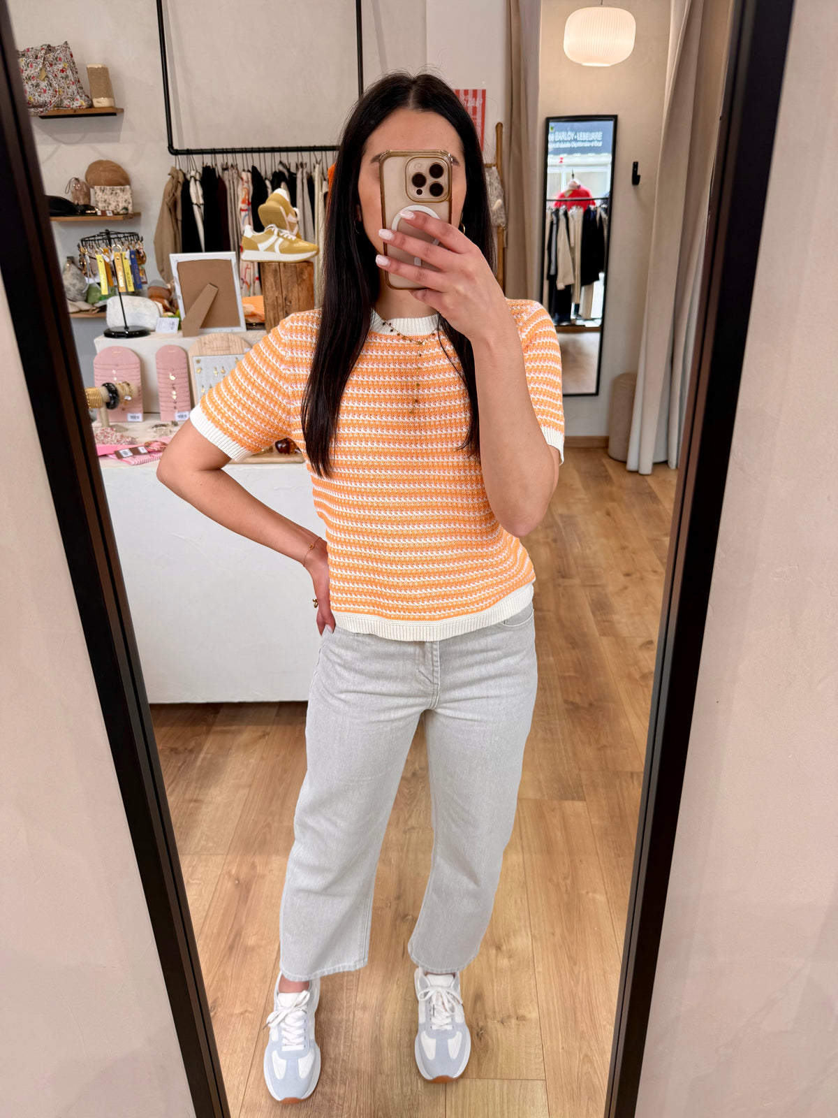 Jean momfit taupe - Boy