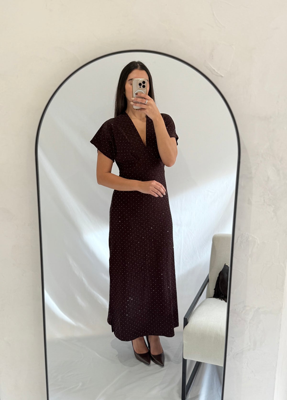 Robe choco paillettes - Aude