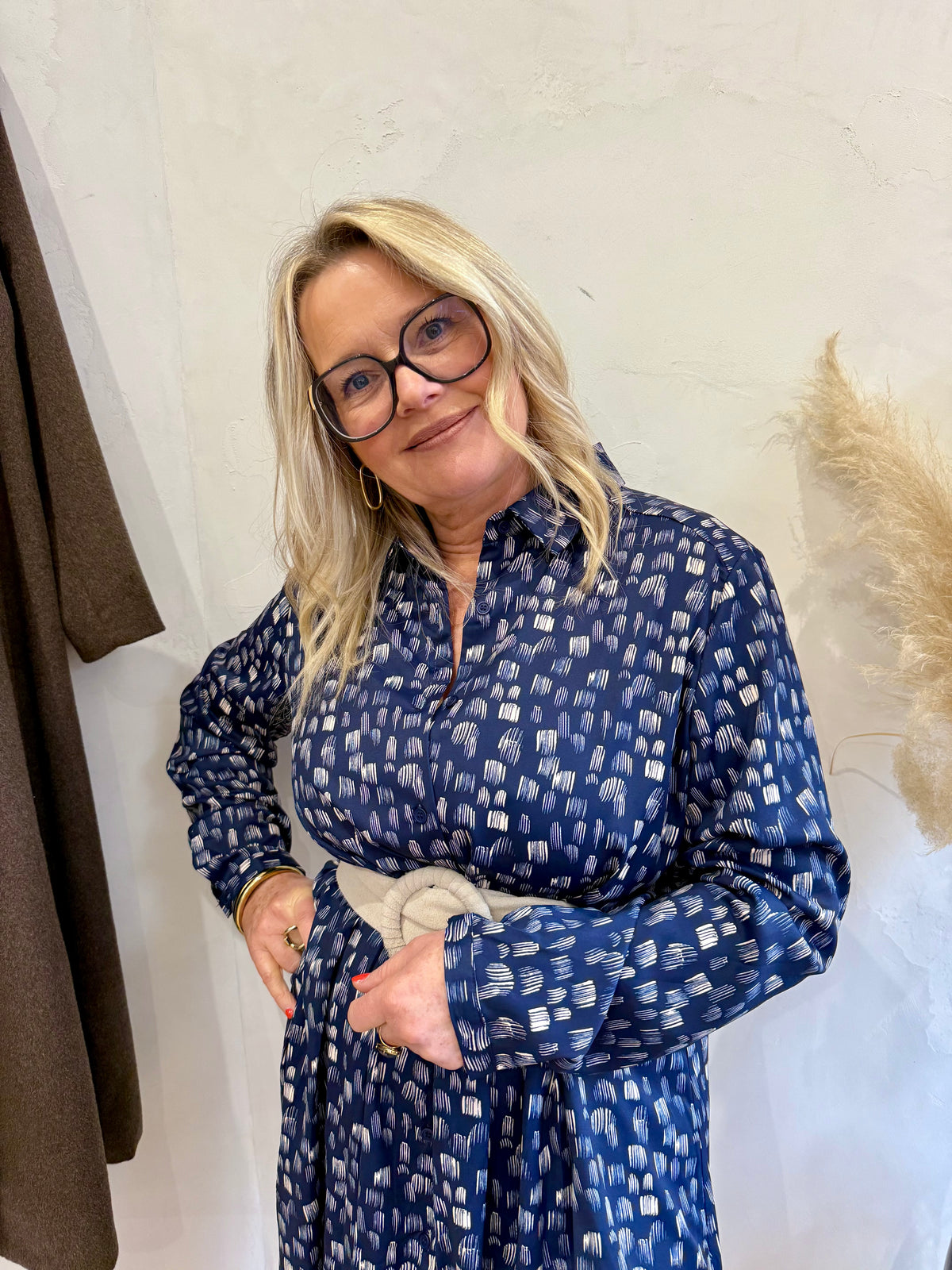 Robe motifs bleu - Ida