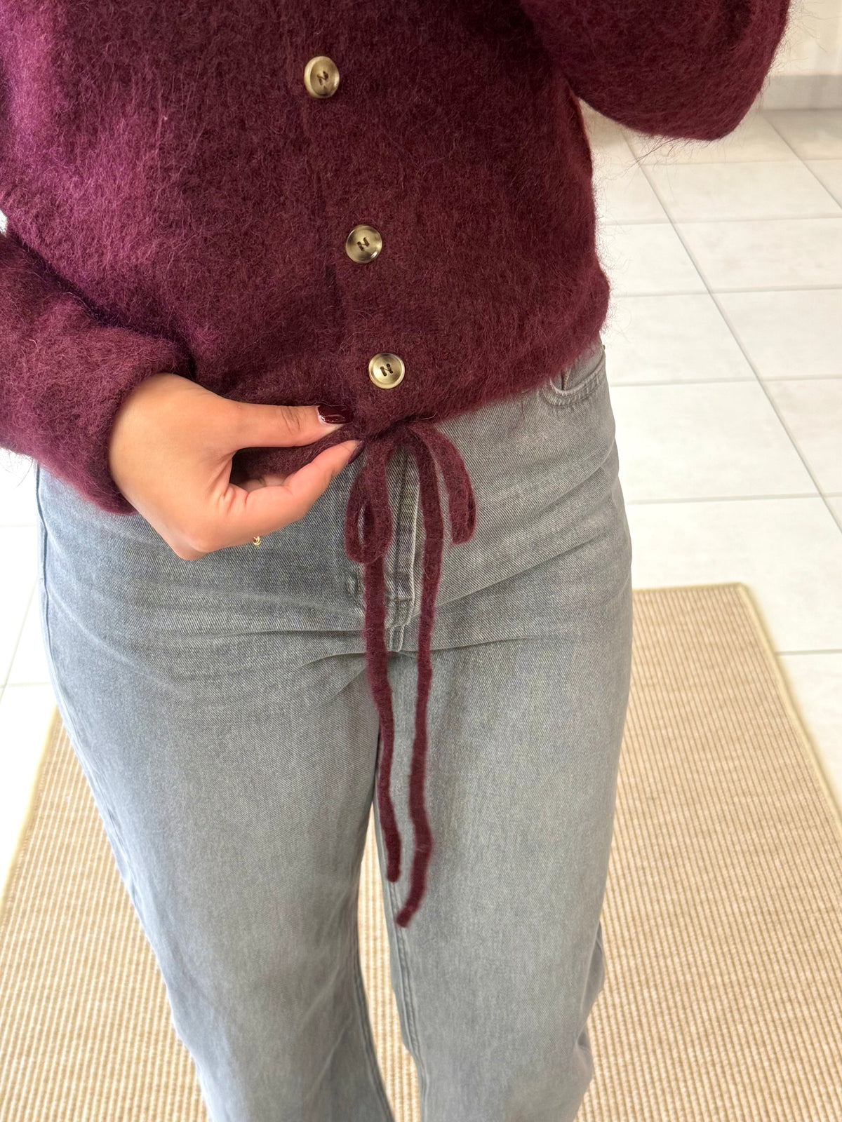 Gilet bordeaux - Manon