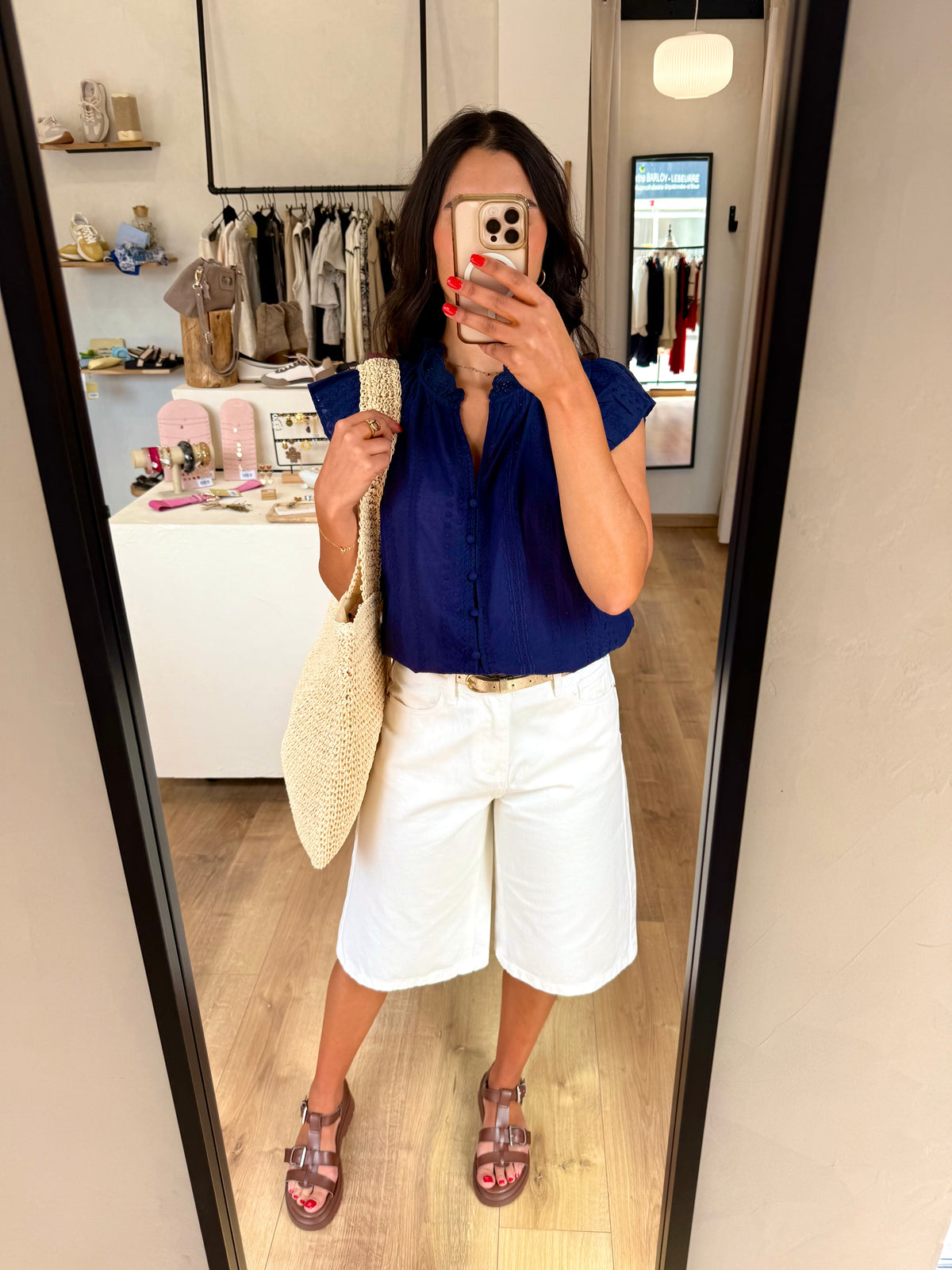 Haut broderie Marine - Eliot