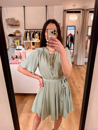Robe courte vert - Giulia