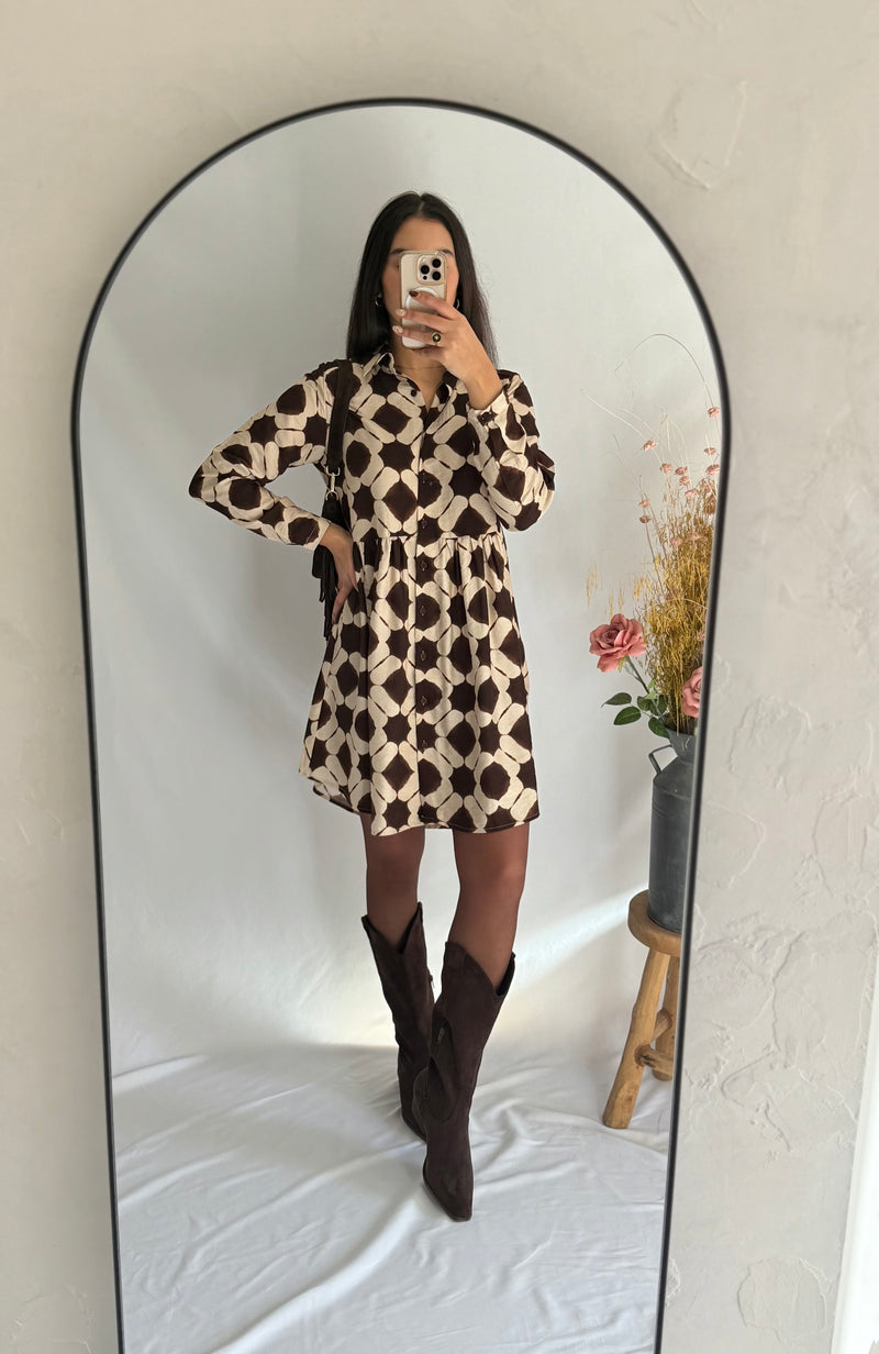 Robe courte choco - Leonie