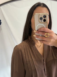 Blouse café- Astrid