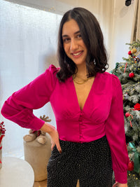 Blouse fushia - Celia