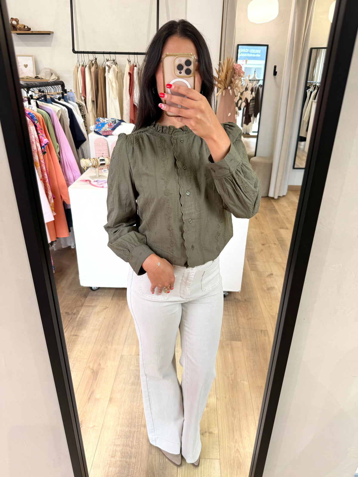 Blouse kaki - jean