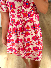 Robe fushia motifs - Olis