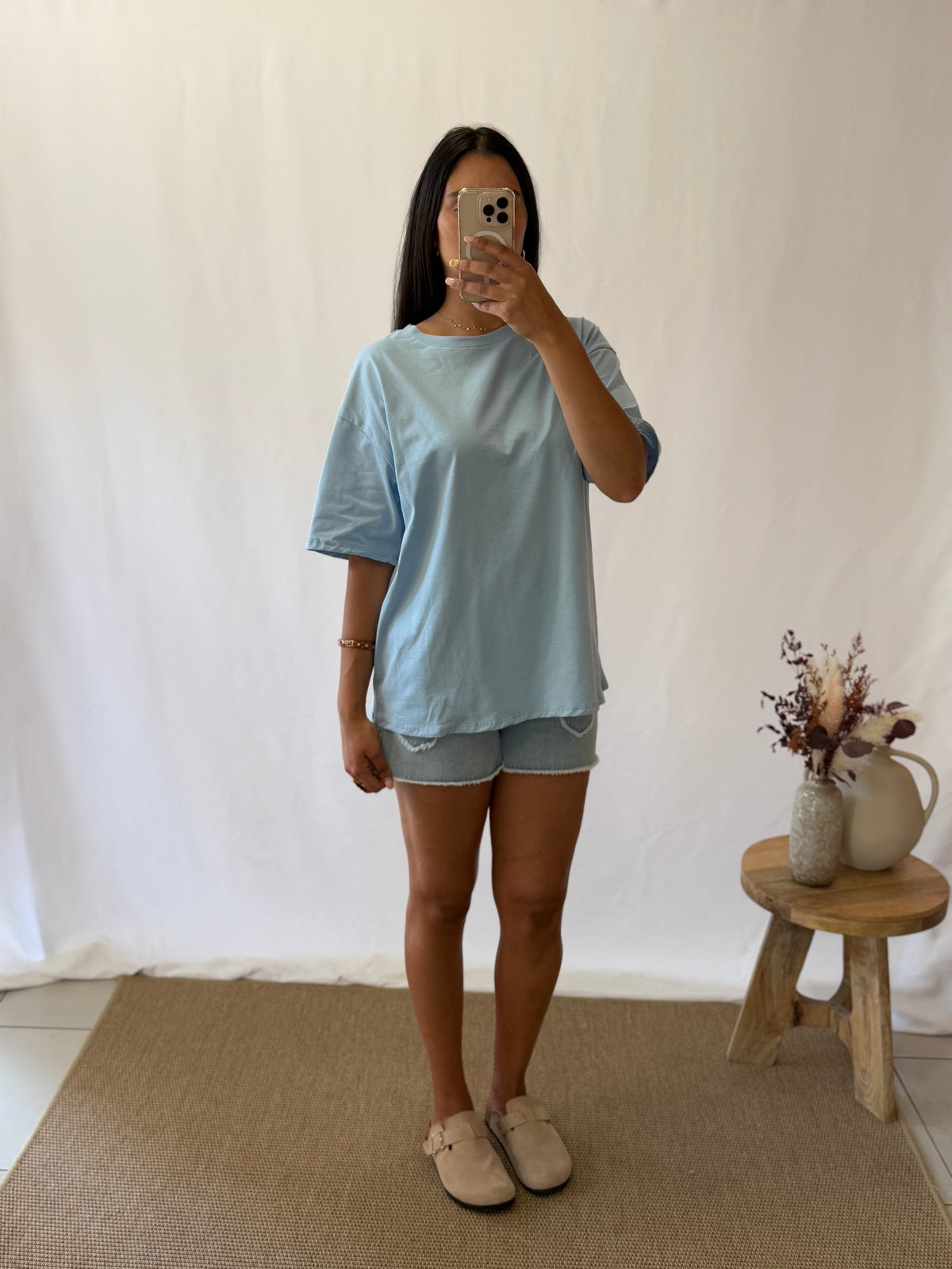 T shirt bleu mykonos - Rosy