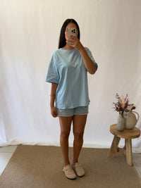 T shirt bleu mykonos - Rosy