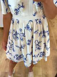 Robe motifs blanc - Ninon