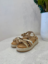 Sandale dore - Leopard