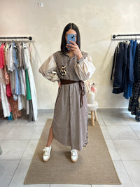 Robe Rayure Choco - Josephine