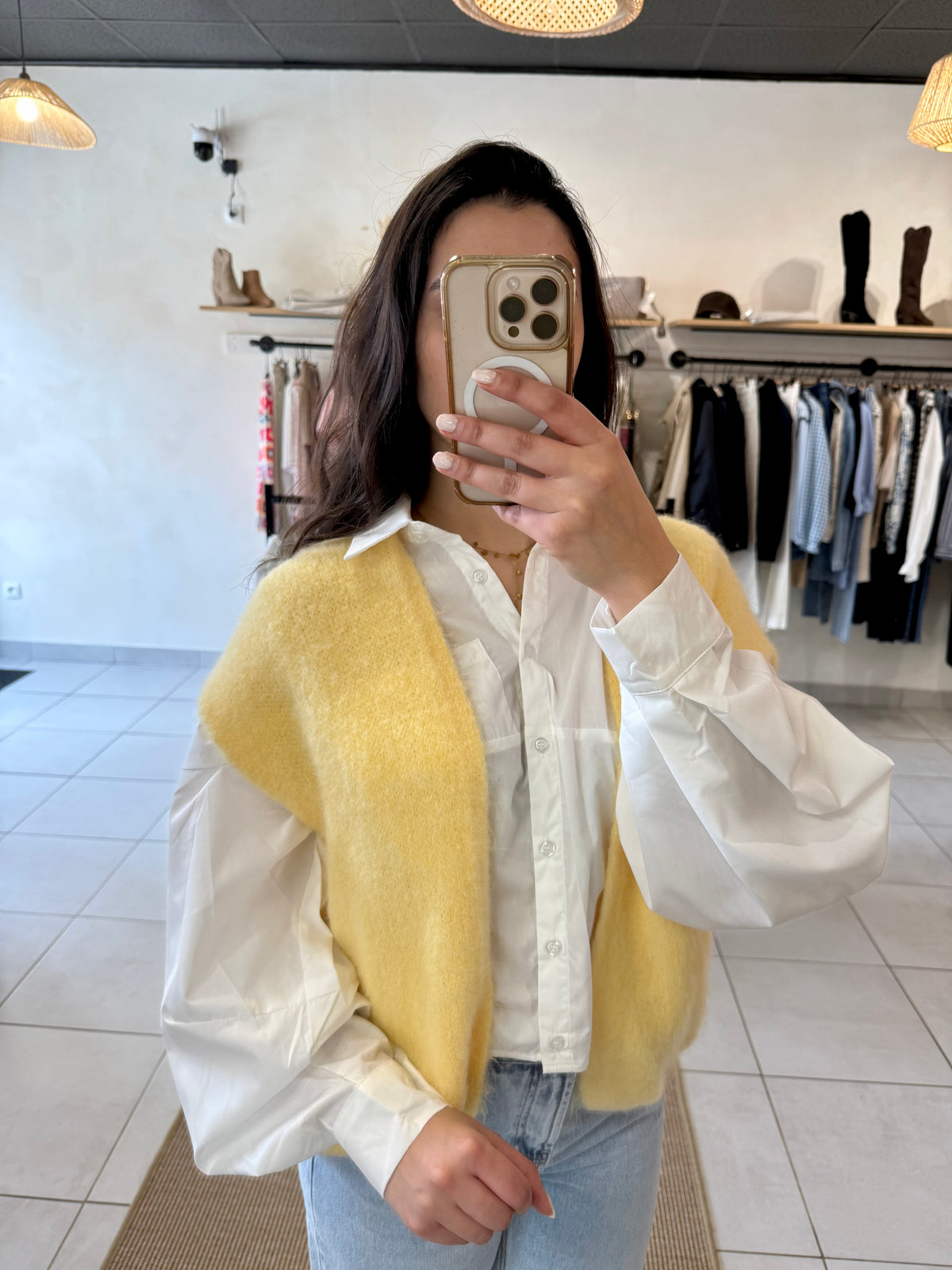 Gilet sans manche - Jaune