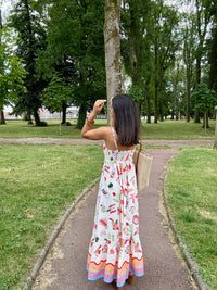 Robe longue motifs - Emile