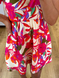 Robe courte fushia - Julia