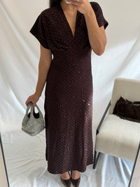 Robe choco paillettes - Aude