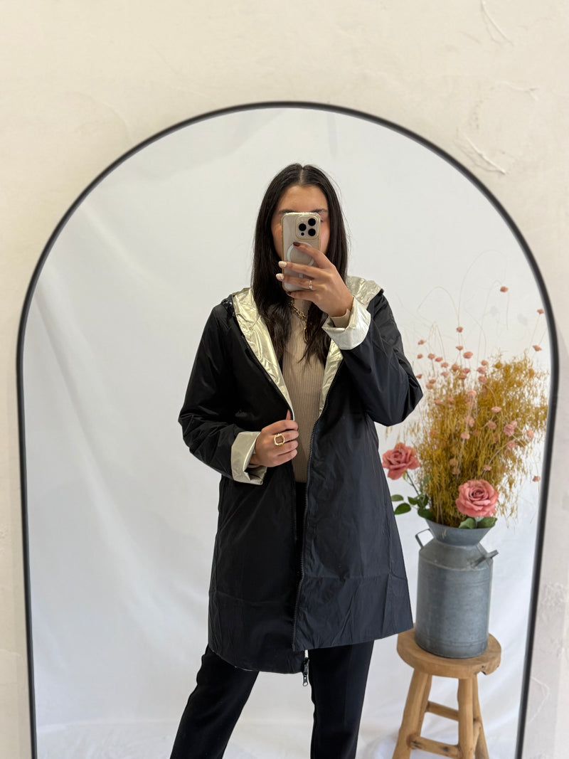 Parka noir or - Leon