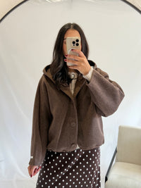 Manteau laine brown - Flora