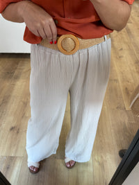 Pantalon beige gaze - Nadia