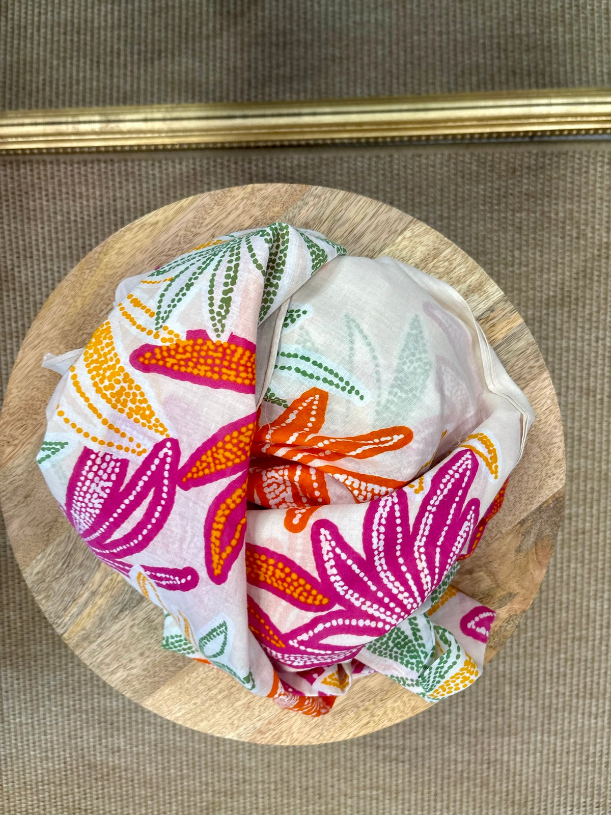 Foulard fleurie fushia - Oscar