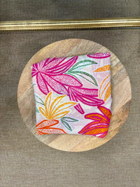 Foulard fleurie fushia - Oscar