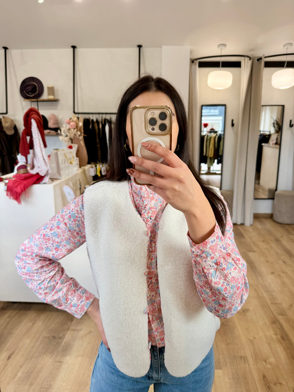 Gilet beige - Fleurie