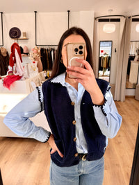 Gilet bleu marine - Valas