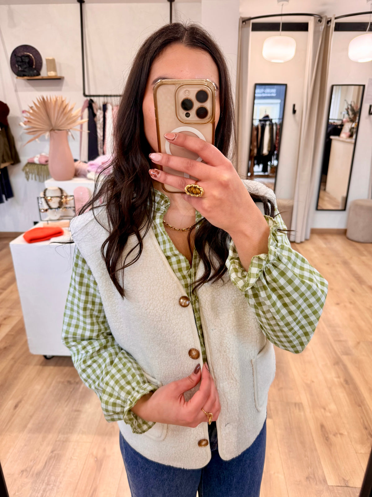 Gilet écru  - Ariel