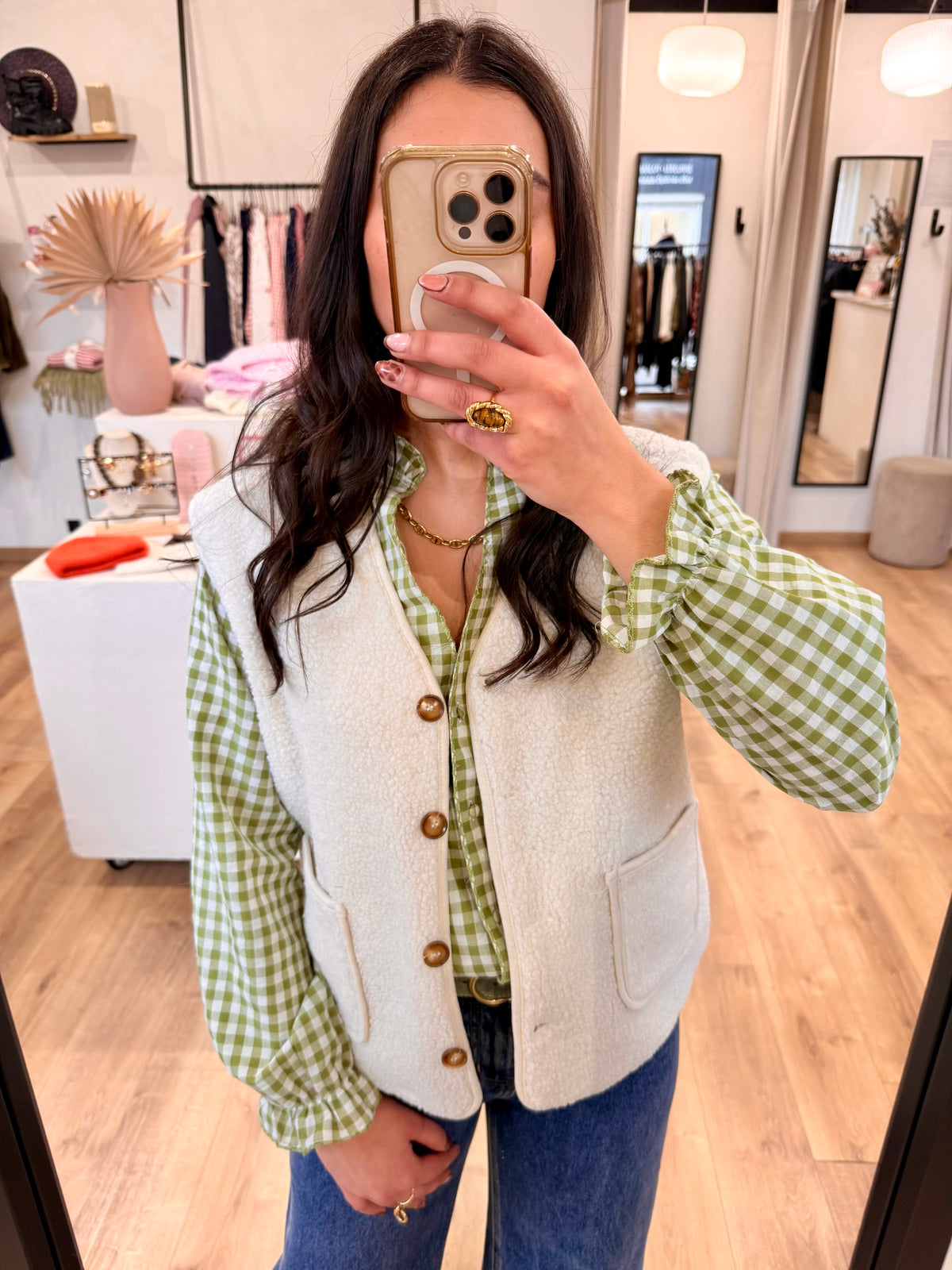 Gilet écru  - Ariel