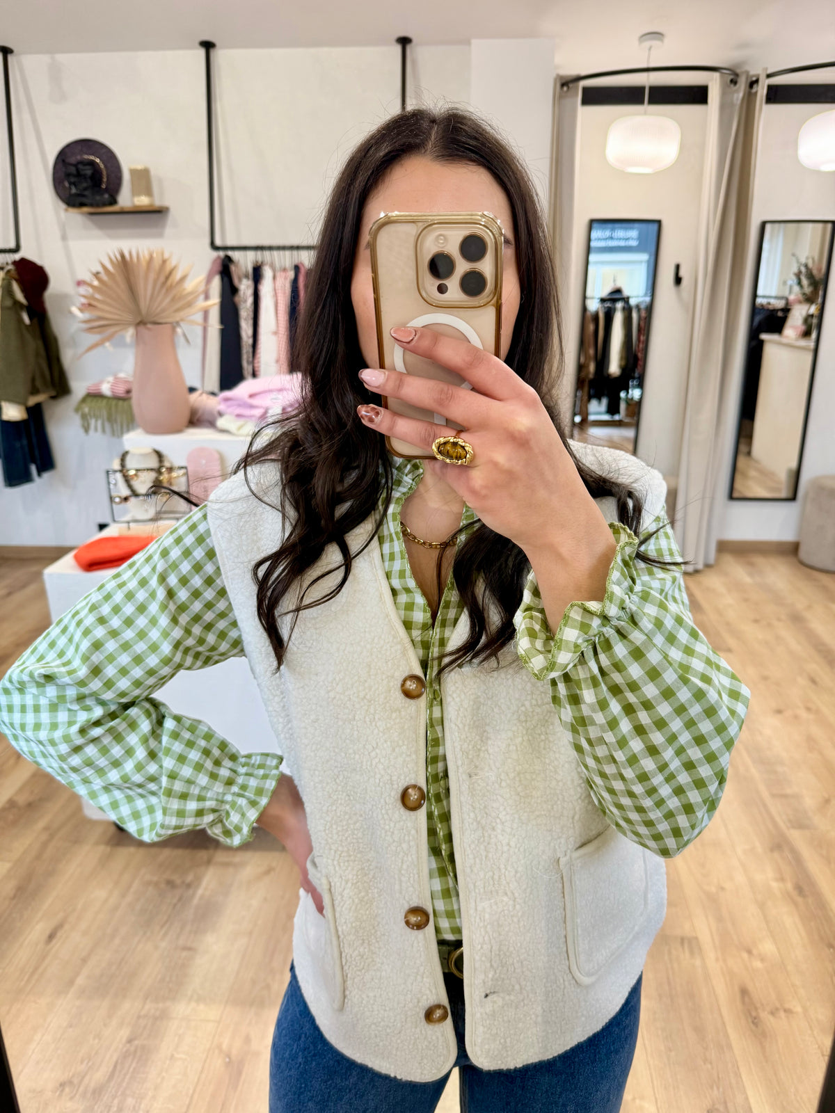 Gilet écru  - Ariel