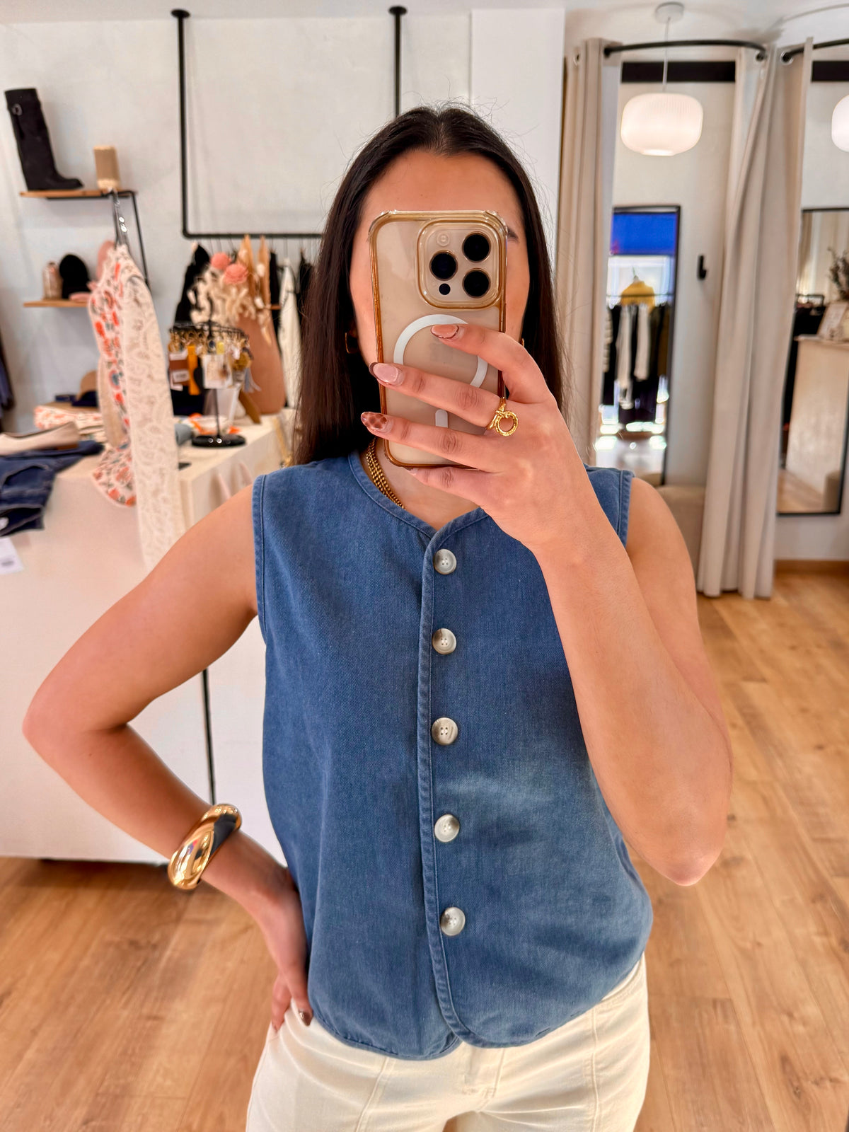 Gilet jean - Charlotte