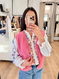 Gilet rose - Valas