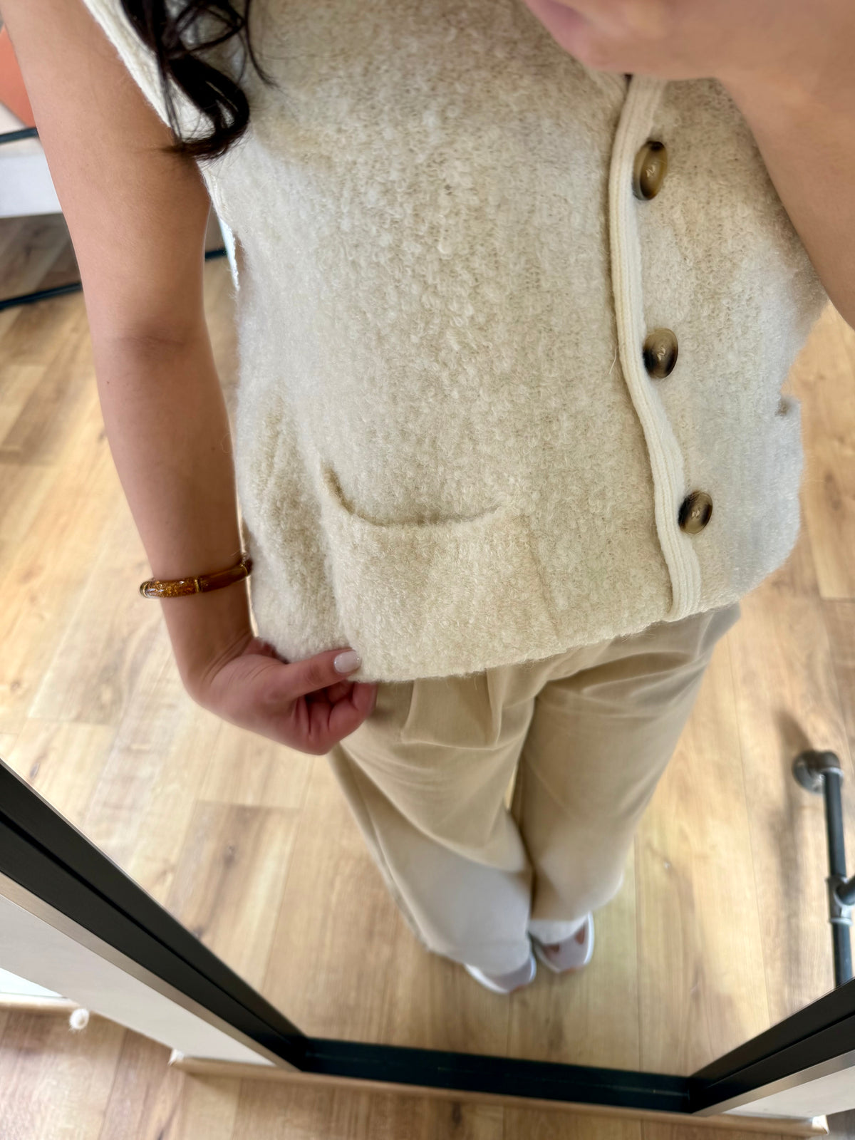 Gilet sans manche beige - Ambre