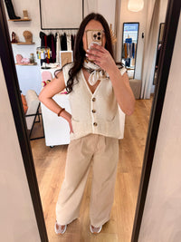 Gilet sans manche beige - Ambre