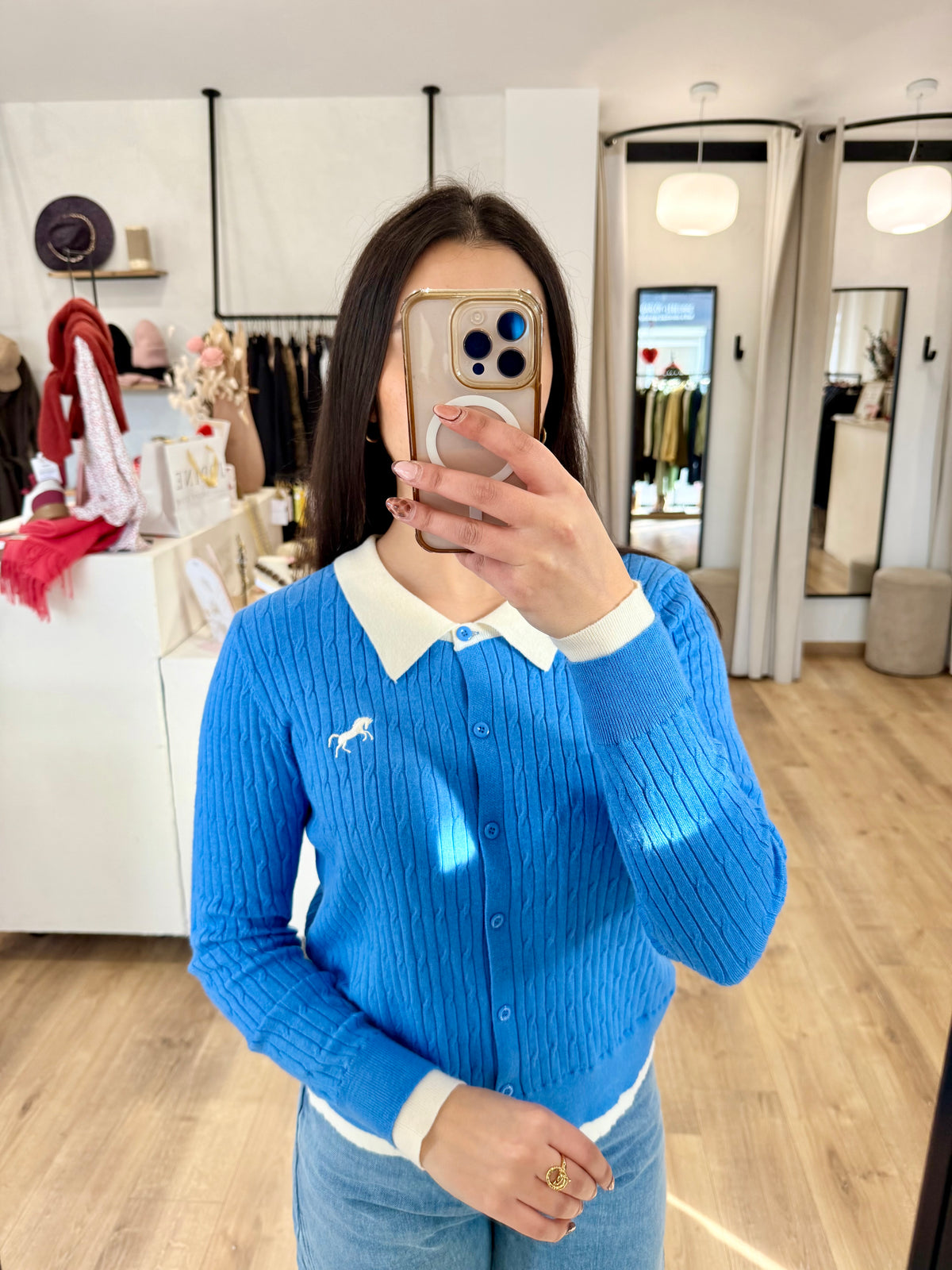 Haut bleu roi - Sadia