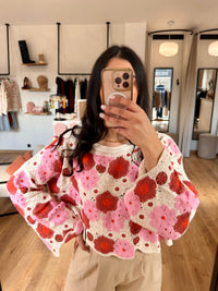 Haut crochet rose - Alba